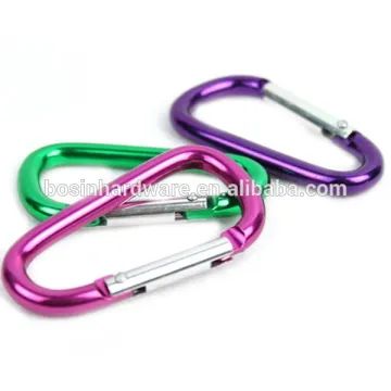 Supplier High Quality Metal 60mm Metal Aluminum Carabiner