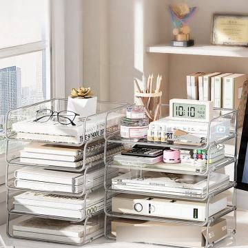 Organizador de arquivos de mesa empilhável