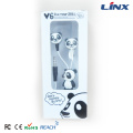 Factory Children Adorable Cartoon Panda Retractable Earphone