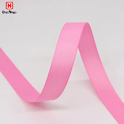 Wholesale 100% Polyester Solid Color Grosgrain Ribbon - Custom Print Gift Ribbon with Logo