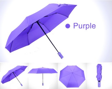 3 fold auto open & close windproof ultraslim compact led umbrella for easy carrying, led light umbrella , travel umbrella
