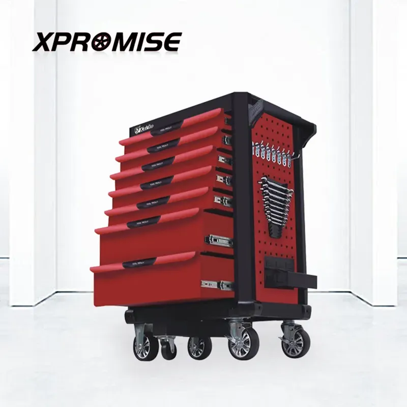 Heavy-Duty Tool Cabinet with Wheels and Handle
