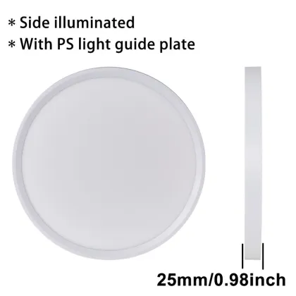 Light Worx Ceiling Light - Moon LED Ceiling Lamp Round