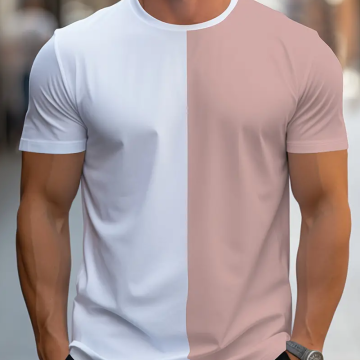 3D Polyester Sublimation Short Sleeve Mens Sports T-Shirts