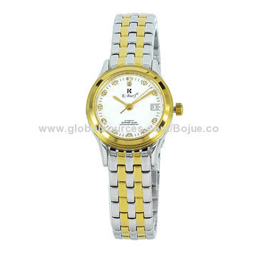 Vintage Women's Wristwatch in Stainless Steel and Gold