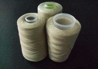 Beige 100% Polyester Sewing Thread For Leather Garments Tkt