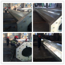 Tháp đơn cực mạ kẽm nhúng nóng với cơ sở mẫu