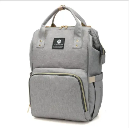 Happy Flute Multifunctional Diaper Backpack for Moms - Black Shoulder Bag