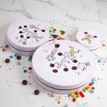 Custom Round Chocolate Gift Box for Christmas