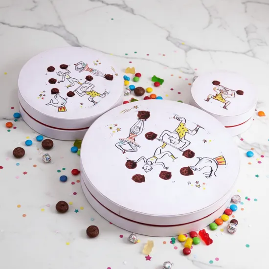 Custom Round Chocolate Gift Box for Christmas