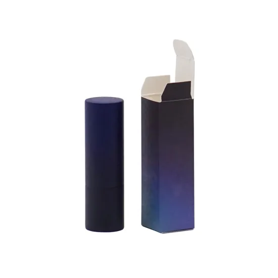 Empty Aluminum Magnetic Lipstick Tube With Paper Box