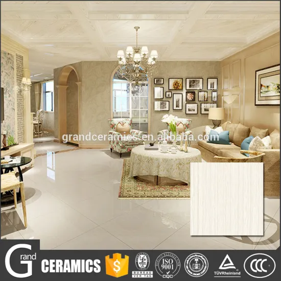 24X24 Hot selling white line stone polished porcelain tiles