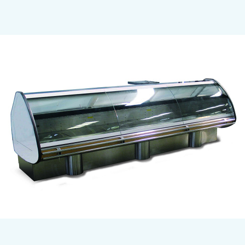 Curved Glass Seafood display Chiller