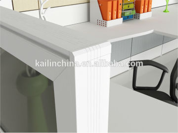 CTS 70mm thickness metal tile partition 4 people factory price customized green material OEM office furniture workstation