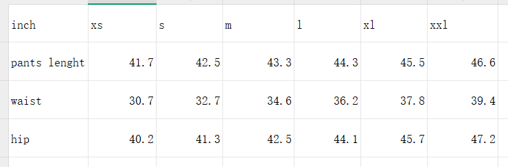 snowboard pants size chart