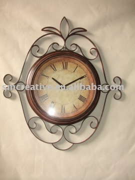 Metal wall clock