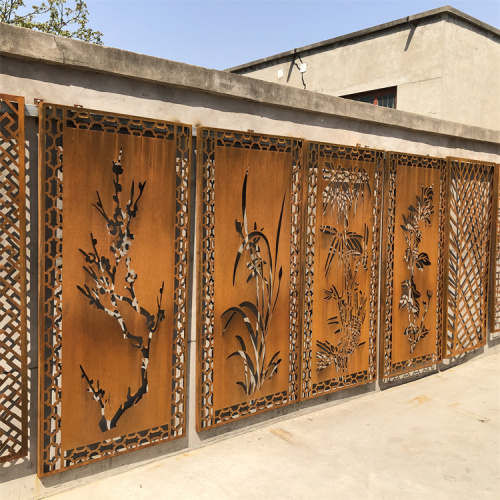 Outdoor Corten Steel Combination Decorative Screen Panel