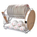 Multifunctional dish drain rack with drain tray