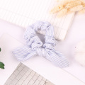 Women Striped Hair Ring Rope Bow knot Scrunchies Ponytail Holder Tie Girl Hairbands Elastic Hair Bands Hair Accessories