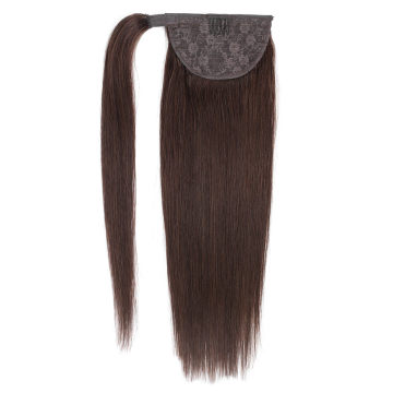 100g 22inch Natural Straight Brazilian Hair Magic Horsetail Wrap Around Ponytail Human Hair Extensions