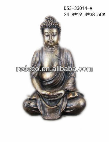 Handmade resin aeneous buddha statue