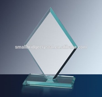 Cheap Jade Glass Beveled Diamond Award