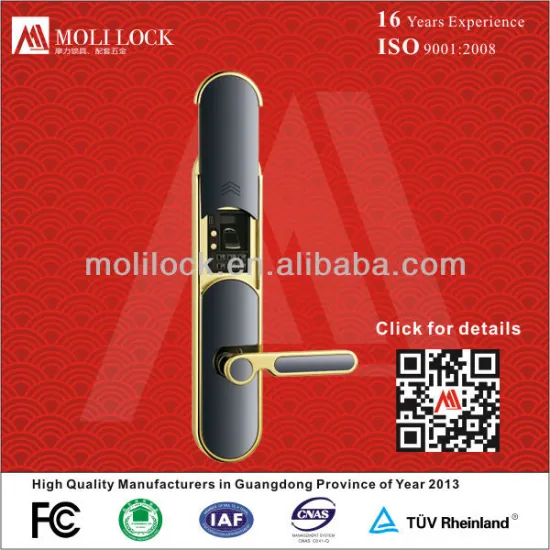 Door fingerprint lock, biometric reader