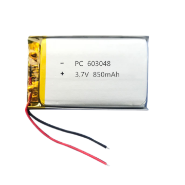 최신 603048 3.7V 850mAh 리튬 폴리머 배터리