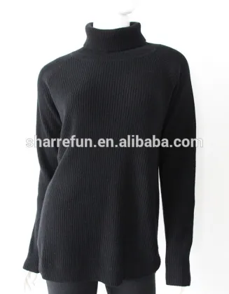 Ladies 100% Cashmere Basic Turtleneck Sweater