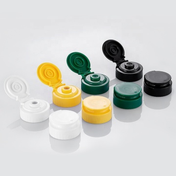38/400 Gıda Sınıfı Plastik Flip Üst Kapaklar Silikon Valflı Bal Sosu Şişeleri
