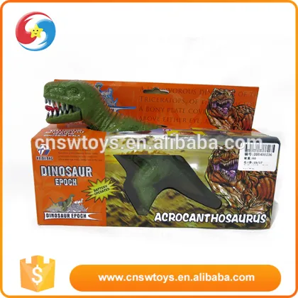 High quality cheap simulation plastic B/O wholesale dinosaur toys