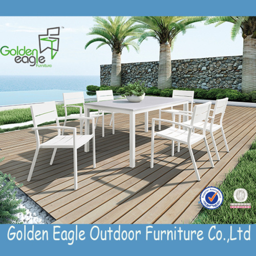 Outdoor Furniture Aluminium Metal Dining Set