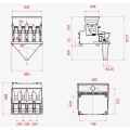 4 Heads Linear Weigher Packaging Machine