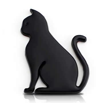 Wholesale Custom 3D Waterproof Chrome Metal Cat Stickers for Car Emblems