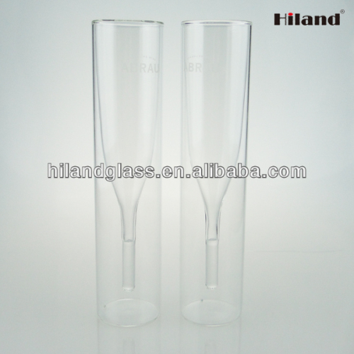 Promotional wholesale stemless double wall champagne flutes