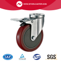 Side Braked Swivel Swivel Style PU Kastor Industri