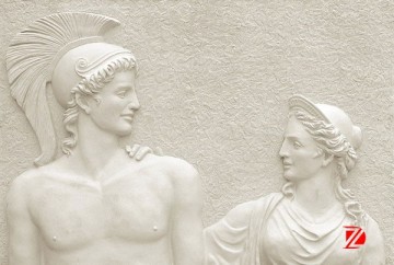Natural Stone Wall Relief Nude Sculpture