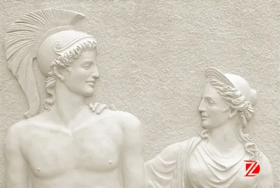 Natural Stone Wall Relief Nude Sculpture