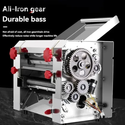 Electric Pasta Noodle Maker: Stainless Steel Noodle Press Machine for Commercial Use