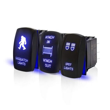 Boat Electronics: 12V RV LED Rocker Switch Panel dengan SPST/DPST untuk aksesori Marin dan ATV/UTV
