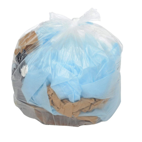 Bolsas de basura de plastico transparente papelera