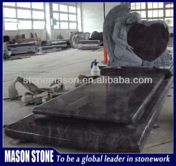 granite heart tombstone