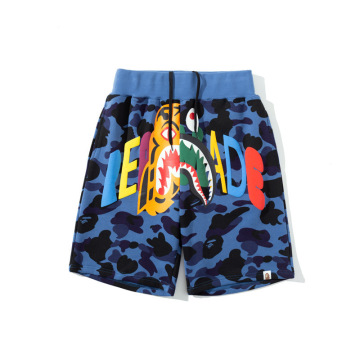 2025 Summer New Fashion Bapees Shark Head Double Sided Camo Shorts