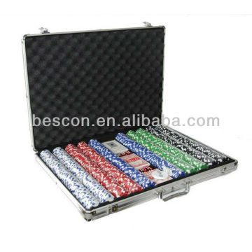 poker chip set 1000pcs poker chips aluminium case set