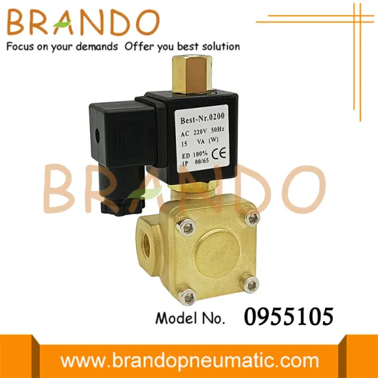 0955105 1/4'' Normally Open Brass Solenoid Valve