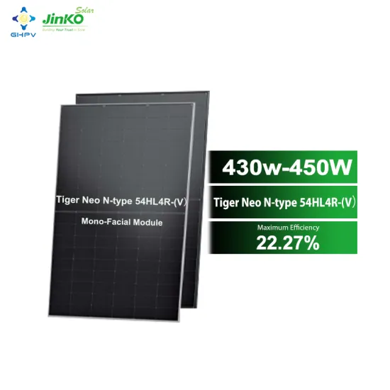 Jinko Tiger Neo N-Type Half Cell Solar Panels: 430W to 450W and 54HL4R-(V) Models