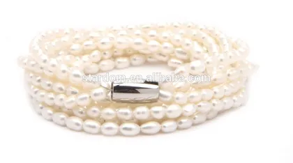 Good quality pearl beaded bracelet new design bracelet