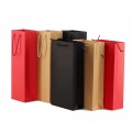 Promotionnal Kraft Paper Red Wine Tote Sac