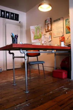 diy pipe computer desk plans