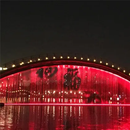 Commercial Interactive Water Curtain Display Technology